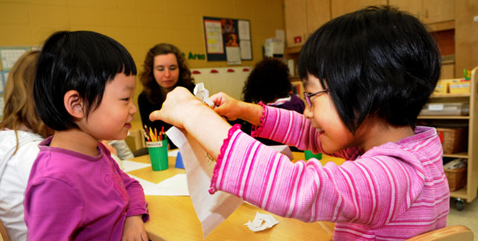 Two PLASP kindergarten children