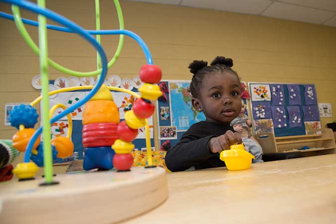 A PLASP child at a centre
