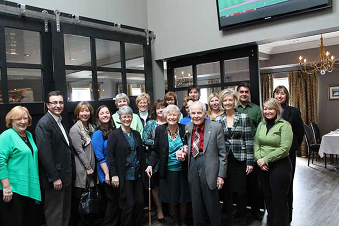 Fern and Frank with PLASP's management team.