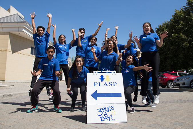 PLASP student volunteers