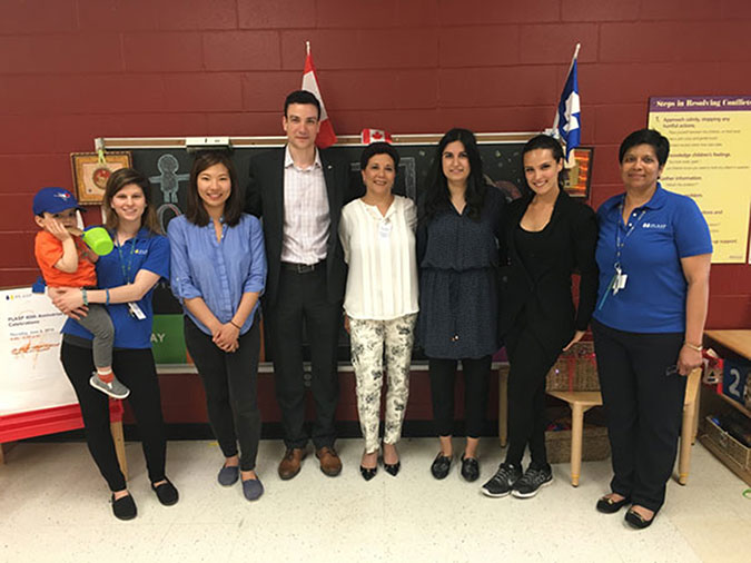 PLASP program staff with Mississauga City Councillor John Kovac (Ward 4)