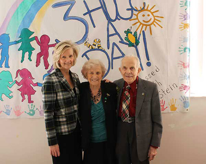 Frank and Fern pose with PLASP CEO Lynn Hiebert