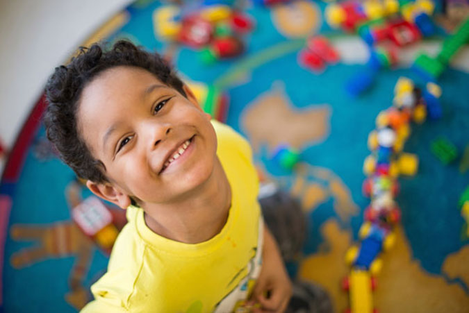 A child in a PLASP program