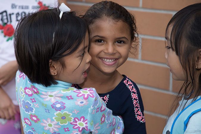 Two children in a PLASP kindergarten program
