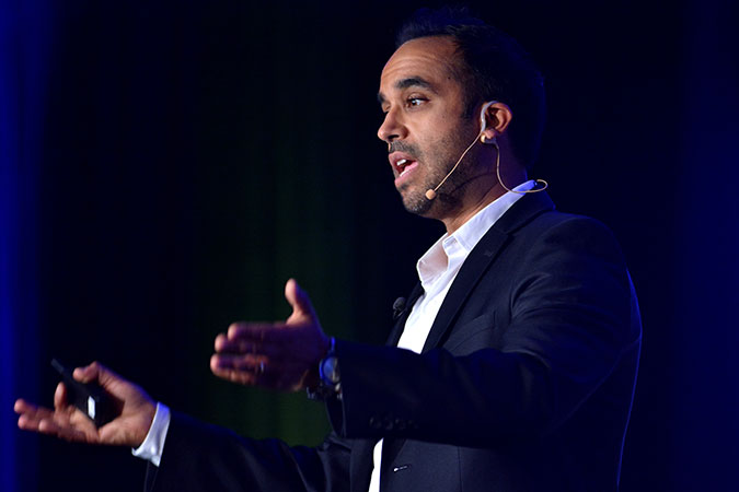 Neil Pasricha at the 2017 Annual Parent and Community Meeting