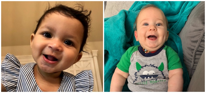 Smiling babies
