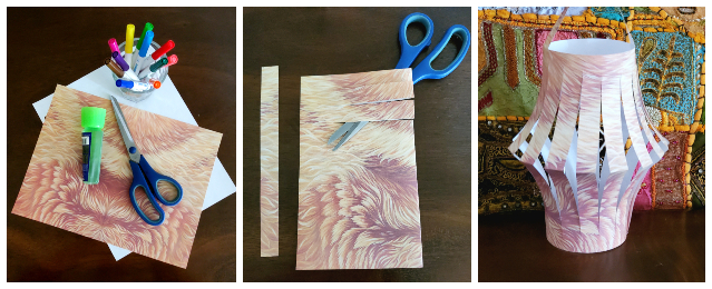 Homemade paper lantern