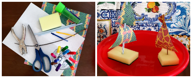 Craft boats made with sponges