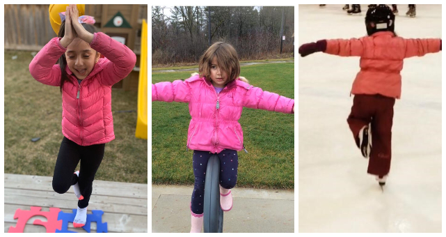 Children doing yoga